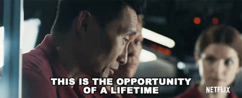 A Man Says This Is The Opportunity Of A Lifetime In A Netflix Ad GIF
