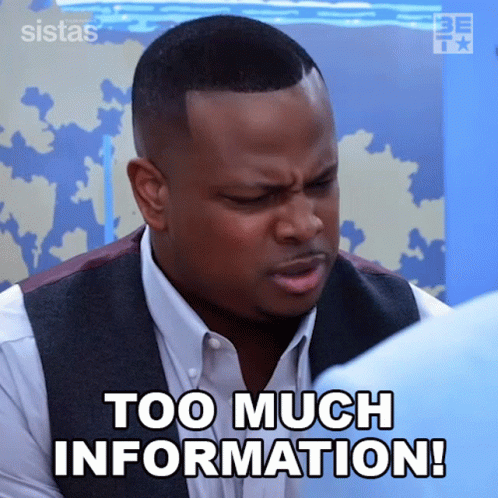 A Man Says Too Much Information In A GIF