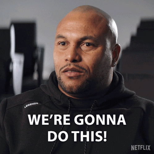 A Man Says We 'Re Gonna Do This On A Netflix Advertisement GIF