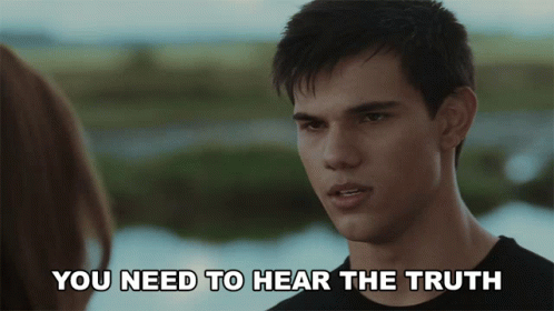 A Man Says You Need To Hear The Truth Next To A Woman GIF