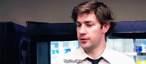 A Man Says You 'Re Right In Front Of A Fridge GIF