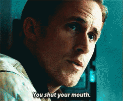 A Man Says " You Shut Your Mouth " In A Pixelated Photo GIF