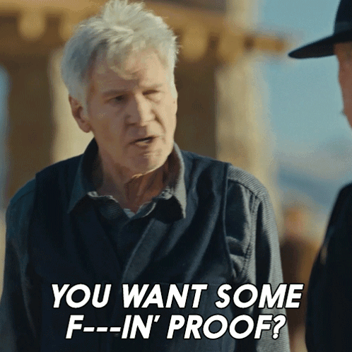 A Man Says " You Want Some F-In ' Proof " To Another Man GIF