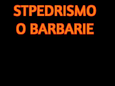 A Man Singing Into A Microphone With The Words Stpedrismo O Barbarie On The Bottom GIF