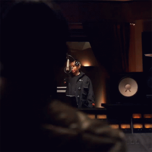 A Man Singing Into A Microphone With The Words You Ain 'T Lying Bro GIF