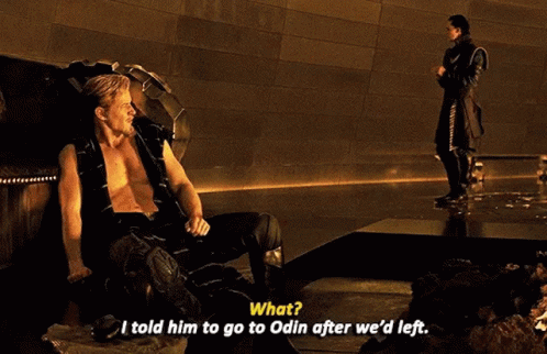 Man Sitting On Throne Talking To Another Man GIF