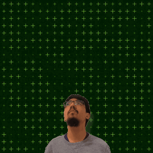 A Man Stands In Front Of A Green Background With The Number 24 GIF