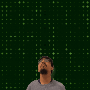 A Man Stands In Front Of A Green Background With The Number 25 GIF