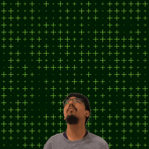 A Man Stands In Front Of A Green Background With The Number 31 In Yellow GIF