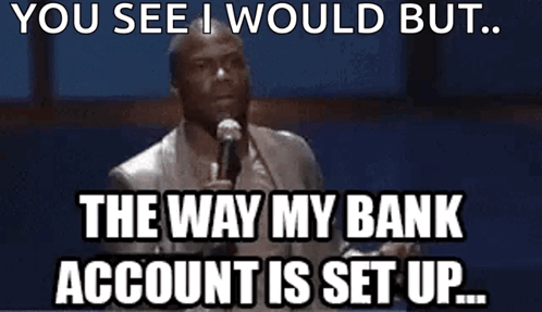 A Man Stands In Front Of A Microphone And Says " You See I Would But " GIF