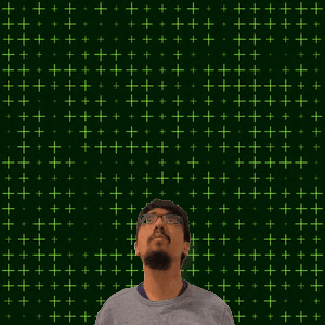 A Man Stands In Front Of A Screen With The Number 11 On It GIF