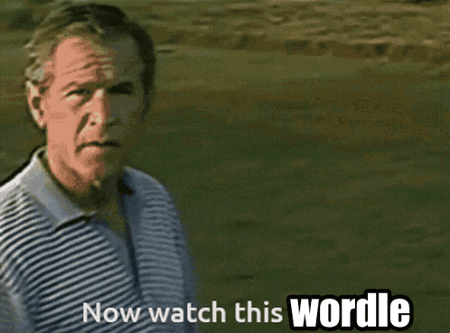 A Man Swinging A Golf Club With The Words Now Watch This Wordle Written Below Him GIF