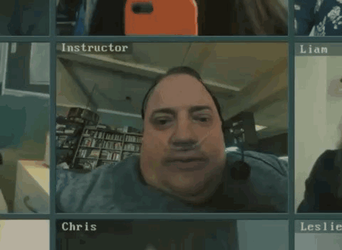A Man Taking A Picture Of Himself With The Name Chris On The Bottom Left GIF