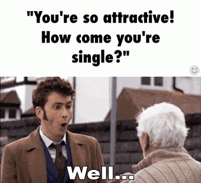 Man Asking Older Man Why You're Single GIF