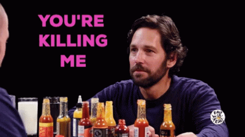 A Man Talking To Another Man With The Words You 'Re Killing Me GIF