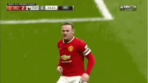 A Man United Soccer Player Is Laying On The Ground During A Game On Nbc GIF