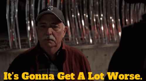 A Man Wearing A Baseball Cap With The Letter S On It GIF