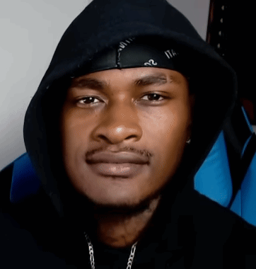 A Man Wearing A Black Bandana And A Black Hoodie GIF