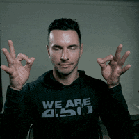 A Man Wearing A Black Hoodie That Says We Are 4:20 GIF