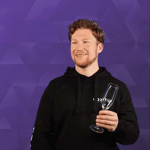 A Man Wearing A Black Hoodie With The Word Jox On The Front GIF