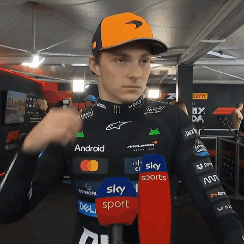 A Man Wearing A Black Shirt That Says Android And Sky Sports GIF