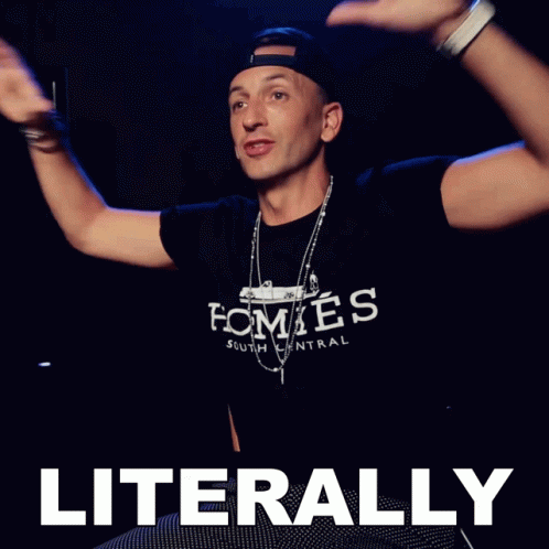 A Man Wearing A Black Shirt That Says Fomes South Central GIF