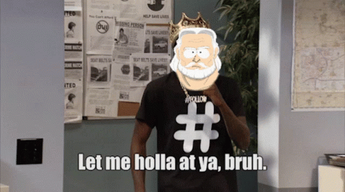 A Man Wearing A Black Shirt With A # On It GIF