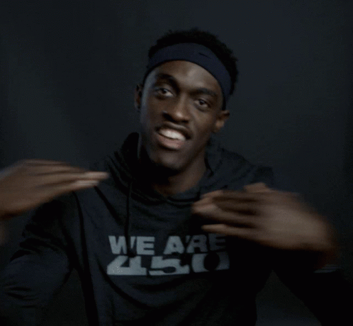 A Man Wearing A Black Sweatshirt That Says We Are 450 GIF