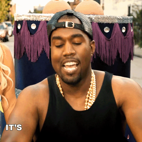A Man Wearing A Black Tank Top And A Hat With The Word It 'S On His Arm GIF