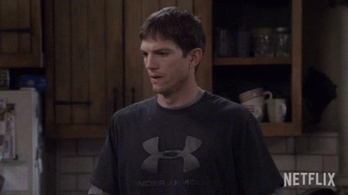 A Man Wearing A Black Under Armour Shirt GIF