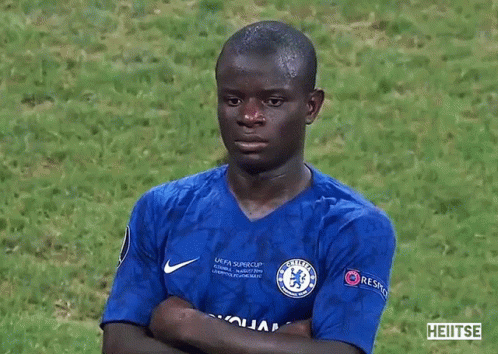 A Man Wearing A Blue Shirt That Says Uefa Super Cup On It GIF