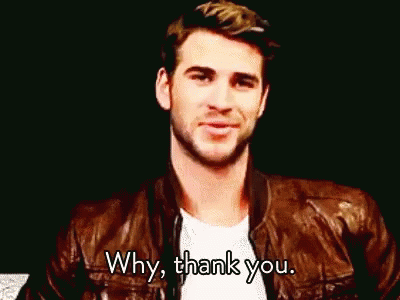 A Man Wearing A Brown Leather Jacket Is Saying Why Thank You . GIF