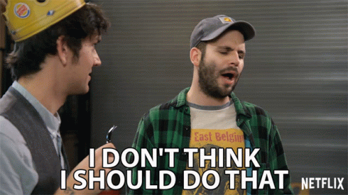 Man With Burger King Crown Says I Don T Think I Should Do That GIF