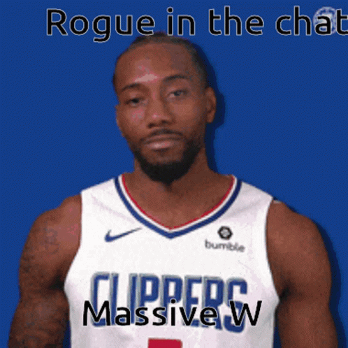 A Man Wearing A Clippers Jersey With A Blue Background GIF