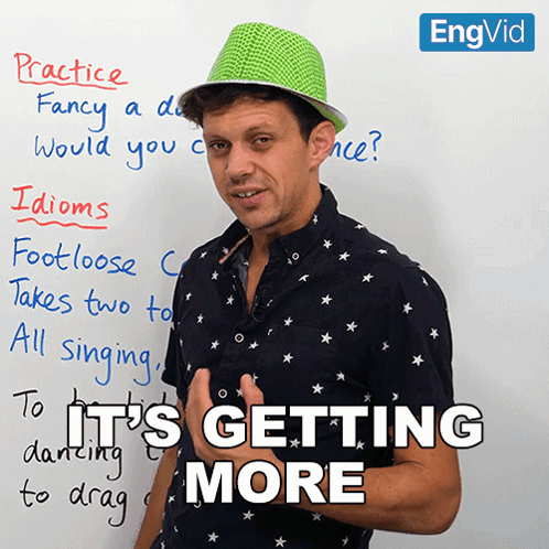 Green Hat Man Says Practice Dance GIF