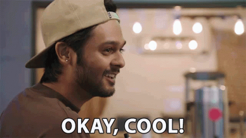 A Man Wearing A Hat And A Brown Shirt Says Okay Cool GIF