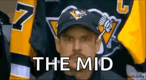 A Man Wearing A Hat And A Jersey With The Word The Mid On It . GIF
