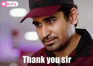 A Man Wearing A Hat And A Red Shirt Is Saying Thank You Sir . GIF