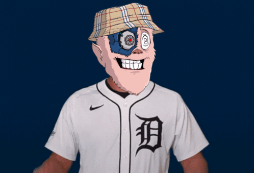 A Man Wearing A Hat And A Tigers Jersey Giving A Thumbs Up GIF
