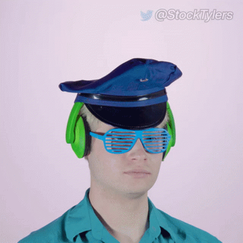 A Man Wearing A Hat And Headphones Says Dyor GIF