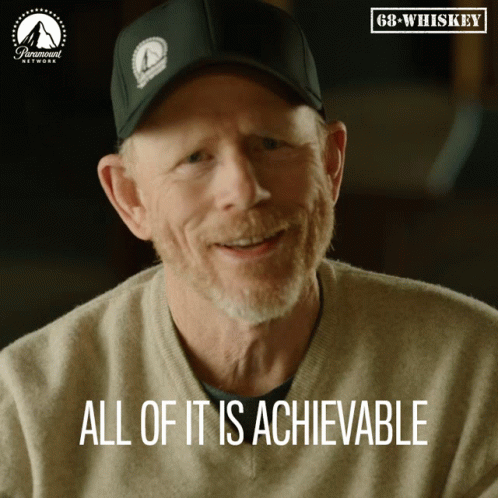 Man In Hat And Sweater With Achievable Quote GIF