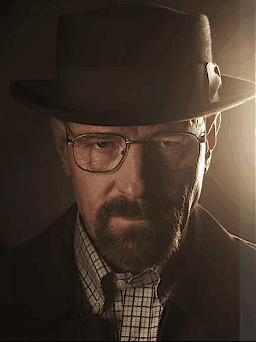 A Man Wearing A Hat Has A Yellow Circle Behind His Face GIF