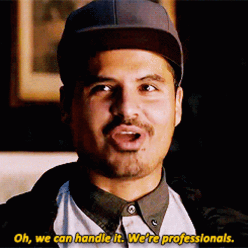 Man In Hat Says We Are Professionals GIF