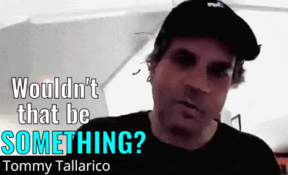 A Man Wearing A Hat Says " Wouldn 'T That Be Something ? " GIF