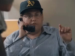 A Man Wearing A Hat That Says A 'S On It GIF