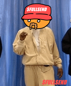A Man Wearing A Hat That Says $ Fullsend On It GIF