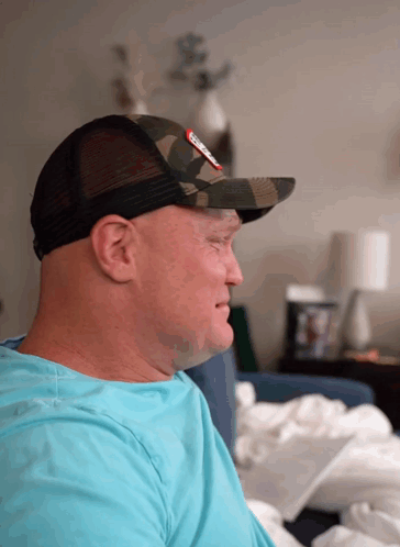 Man Wearing Supreme Hat GIF