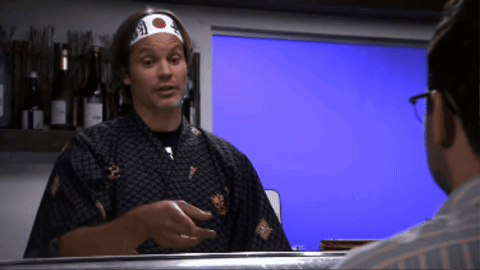 A Man Wearing A Headband That Says ' A ' On It GIF