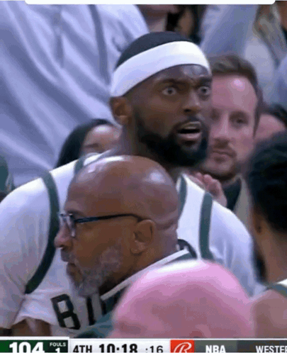 A Man Wearing A Headband With The Number 8 On It GIF