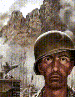 A Man Wearing A Helmet Is Looking At The Camera GIF